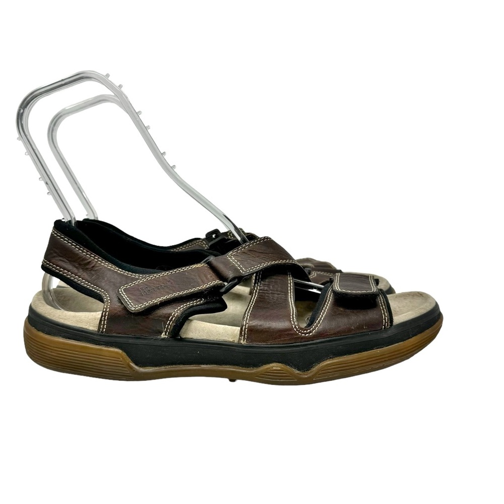Dr Doc Martens Leather Fisherman Crossover Strap Sandals Brown Mens Size 13